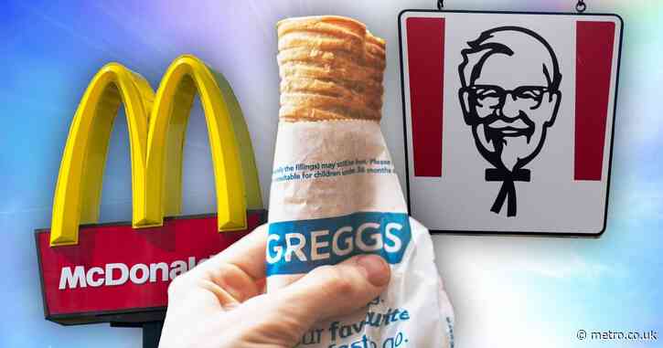 What are the bank holiday opening times for McDonald’s, Greggs and KFC?