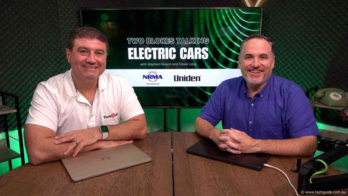 Put your foot down and tune in to the latest episode of Two Blokes Talking Electric Cars