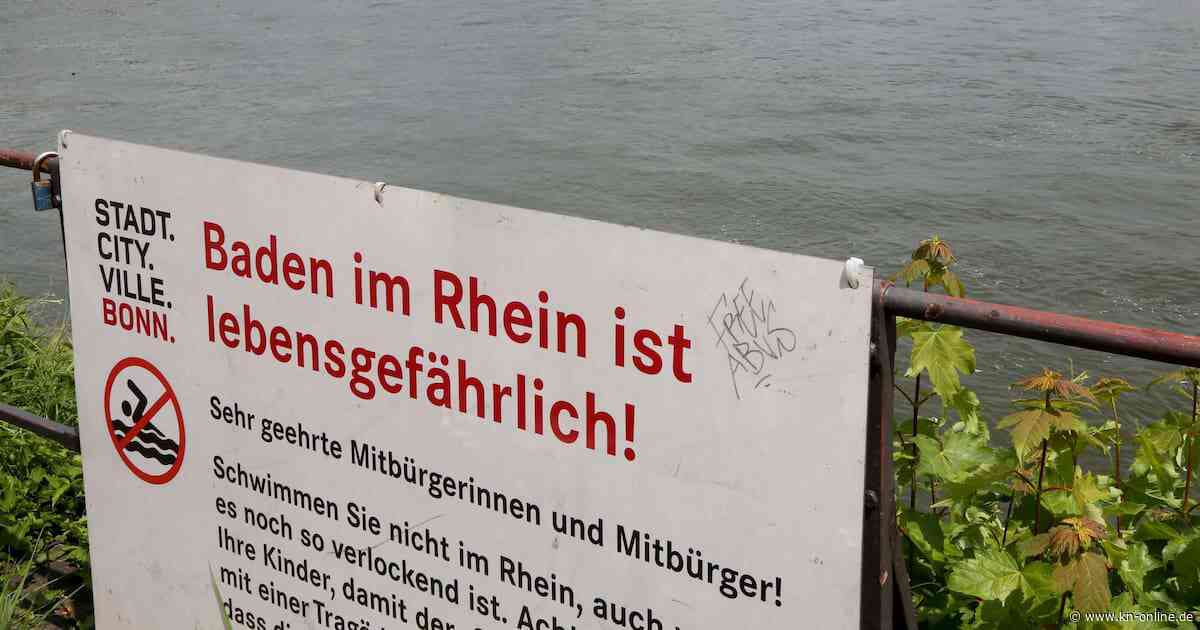 Düsseldorf: Mehrere Menschen von Strömung im Rhein erfasst, ein Mann vermisst