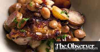 Nigel Slater’s recipe for chicken, sherry and almond pot roast