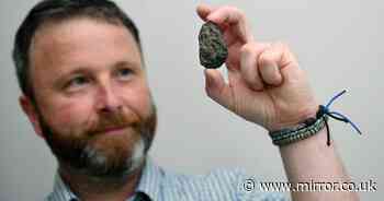 Man believes he has found 'meteorite' by UK home after seeing 'green light' in sky