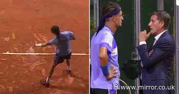Tennis star escapes French Open disqualification after smashing ball at fan in crowd