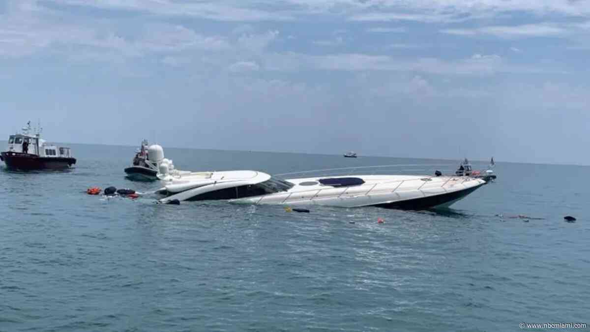 2 rescued after million-dollar, 80-foot luxury sport yacht sinks off Florida coast