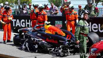Revealed: Staggering seven-figure cost of Sergio Perez's big Monaco Grand Prix crash, as extraordinary new angle emerges of the smash - and trackside photographers' lucky escape