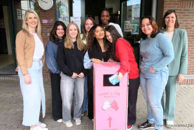 Sint-Cordula pioniert in bestrijding menstruatiearmoede: Tuana en andere creatieve leerlingen ontwerpen zelf menstruatiebox