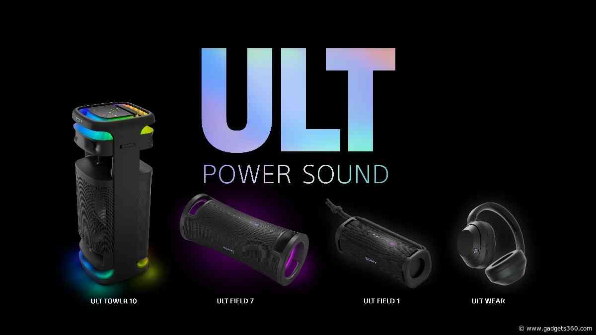 Sony ULT Series Speakers, Sony ULT Wear Wireless Headphones Launched in India