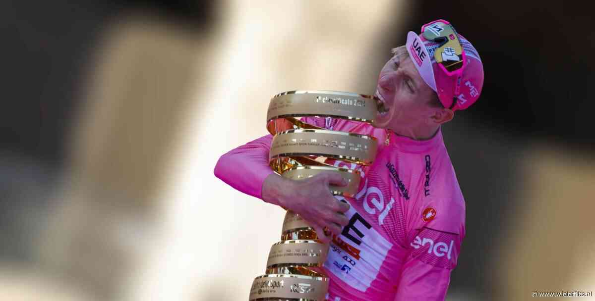 Giro 2024: Tadej Pogacar na eindwinst op gelijke hoogte met Gaul, Bobet en Fignon