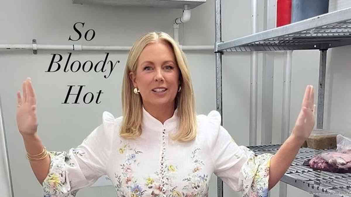 Samantha Armytage forced to chill in a FRIDGE alongside slabs of meat during Farmer Wants a Wife reunion