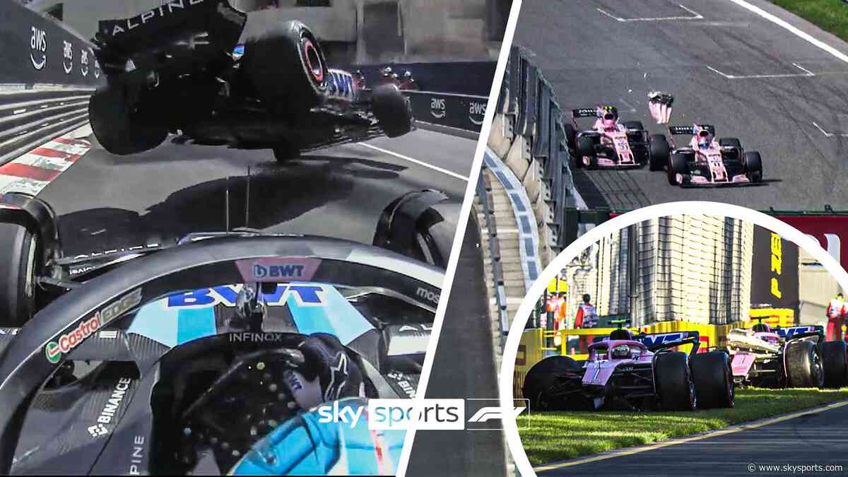 All six times Ocon has collided with a team-mate