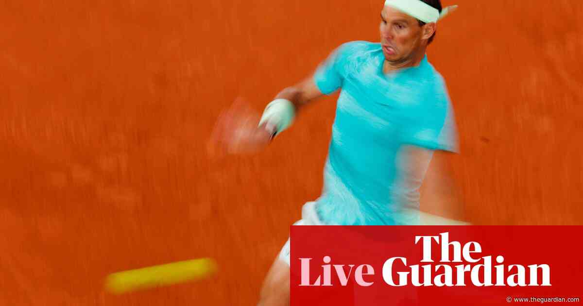 French Open: Rafael Nadal beaten in straight sets by Alexander Zverev on day two – live