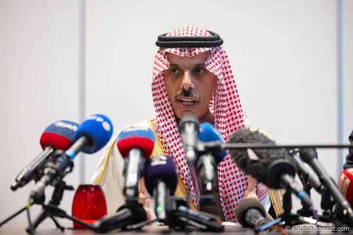 Saudi FM: Two-State Solution Basis for Peace, Security in the Region