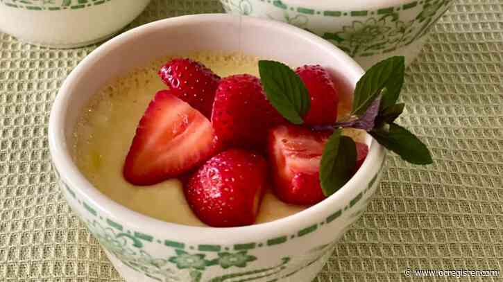Recipe: Baked Custard with Strawberries is a perfect early summer treat