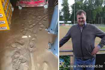“Op twintig minuten stond alles onder water”: voetbalclub loopt schade op na hevige regenval