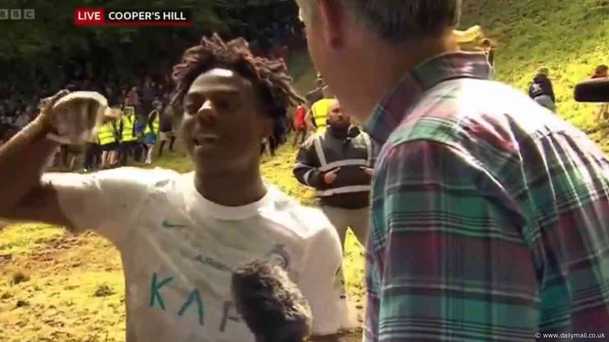 YouTuber Speed says he 'needed to go to hospital' after competing in the Gloucestershire Cheese Rolling race, days after he attended Man United's FA Cup winners' party