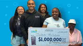 North Carolina high schooler, 18, wins $1million lottery after buying $10 scratch