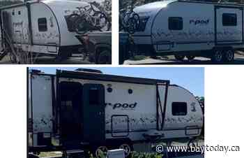 Police are seeking the public's assistance in the theft of a camper trailer
