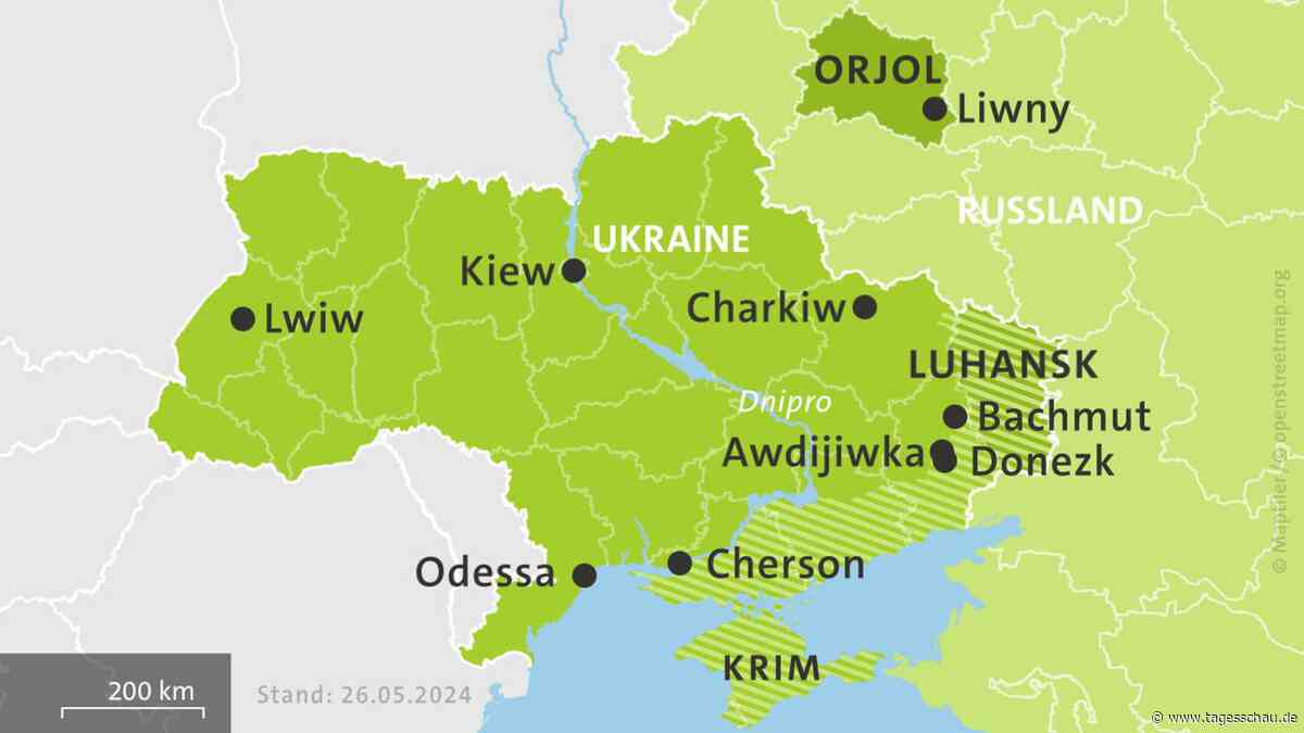 Ukraine-Liveblog: ++ Serie von Explosionen bei Luhansk gemeldet ++