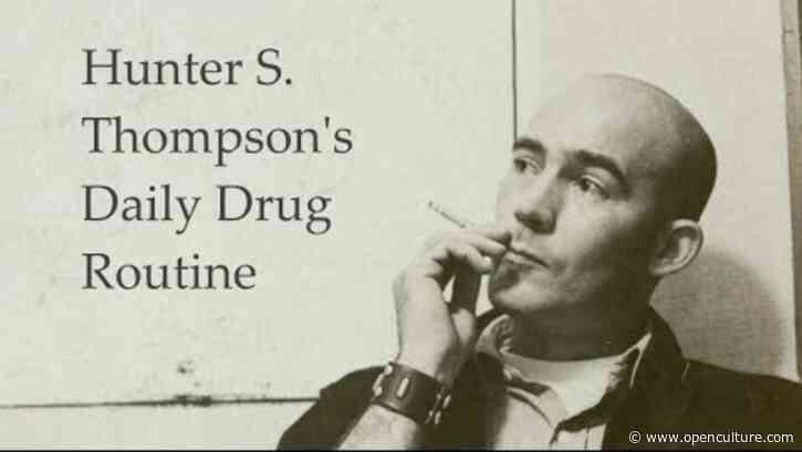 Hunter S. Thompson’s Harrowing, Chemical-Filled Daily Routine