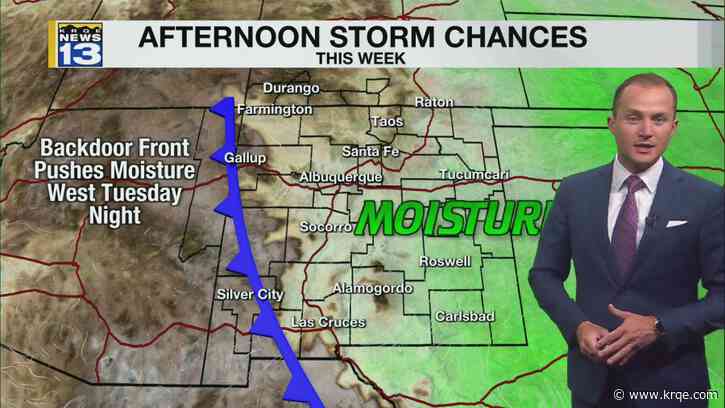 Hot week with isolated afternoon storm chances