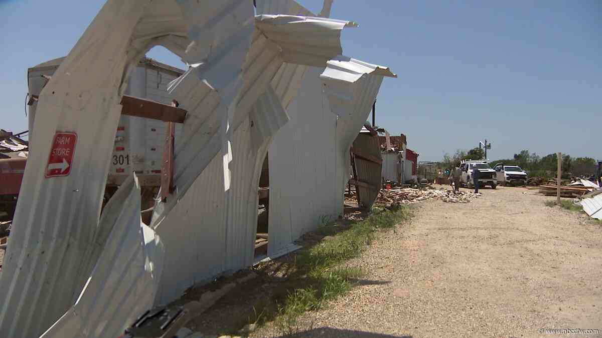 Farm in Valley View destroyed by tornado, community helping clean up