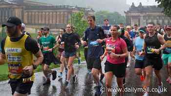 Cold, wet, tired… and not even a medal! Fury over Edinburgh marathon 'chaos' as runners left 'shaking with cold'