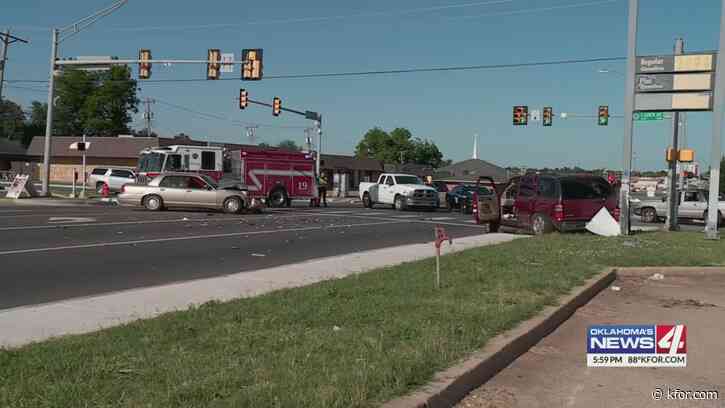 Driver didn't pull over, causes SW OKC crash