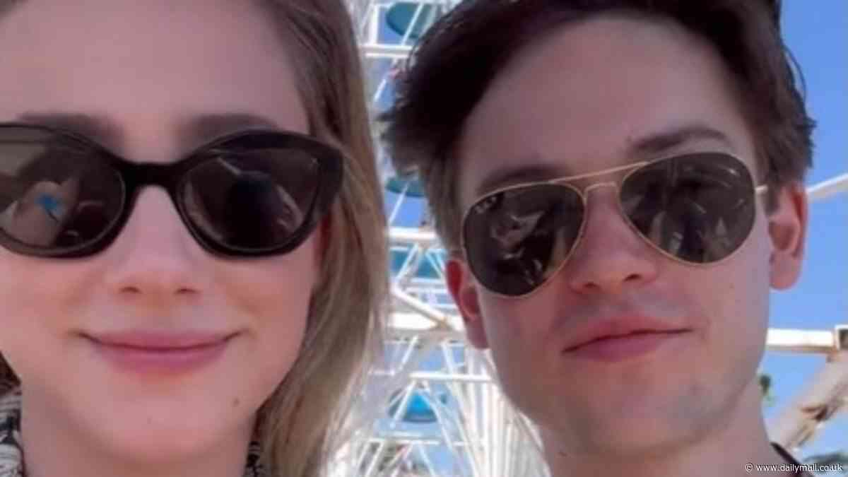 Lili Reinhart and boyfriend Jack Martin RUIN their LA County Fair trip after they gorge on hot dogs and ice cream before flying upside down on fair rides