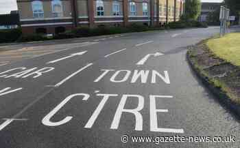 New Colchester road markings direct drivers to town centre