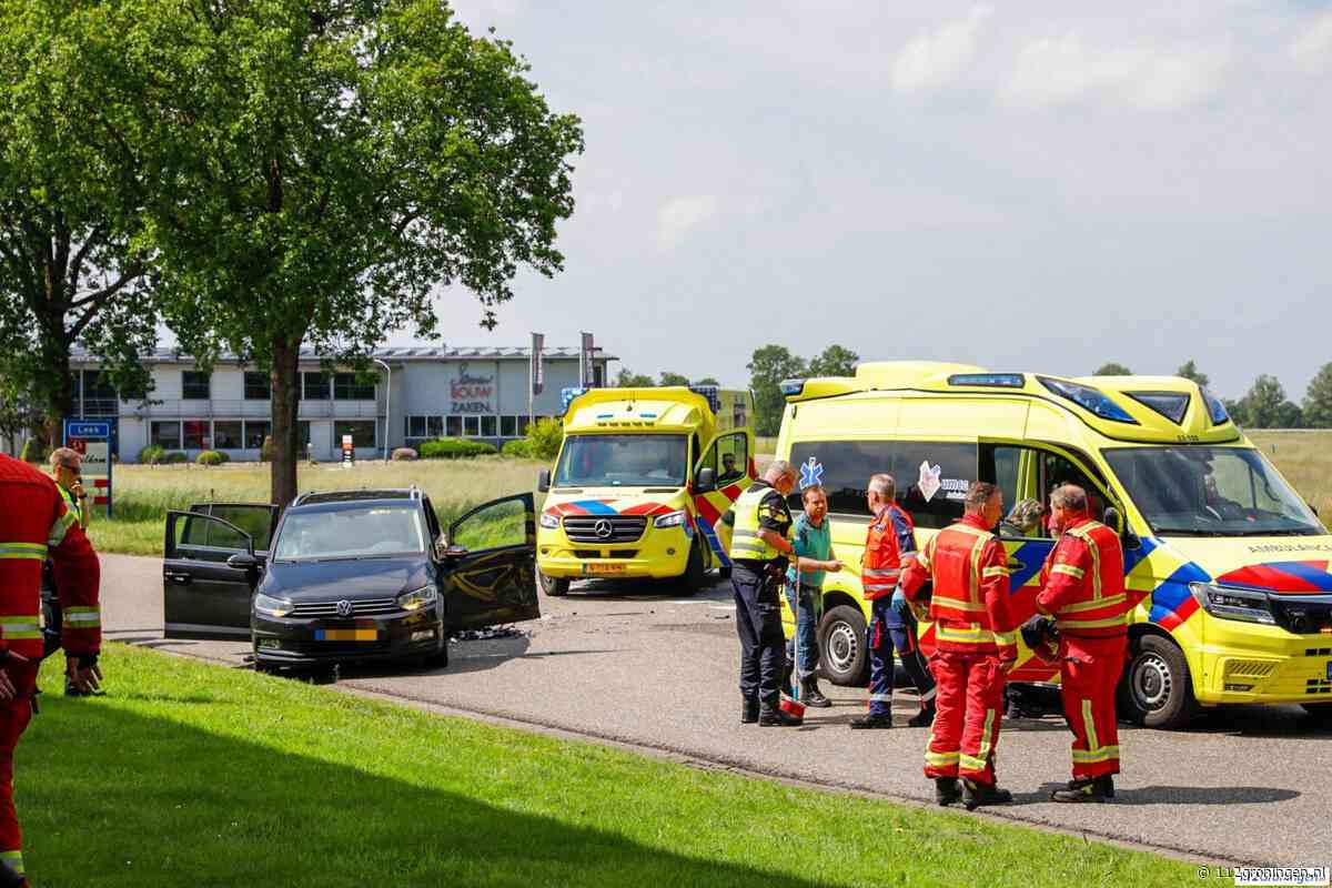 Ernstig ongeval op de afrit van de A7 bij Leek, 2 gewonden (update)