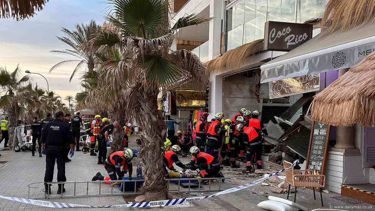 Newly erected terrace of Majorca beach club that collapsed and killed four people last week 'was illegal and unlicensed'