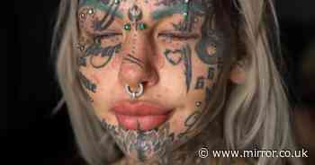 Woman with £144k tattoos and body modification collection shows off new horns