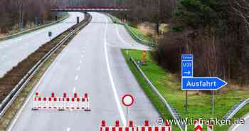 A70 bei Bamberg: Totalsperrung für komplizierte Bergungsarbeiten nach Lkw-Unfall