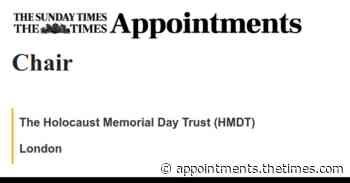 The Holocaust Memorial Day Trust (HMDT): Chair