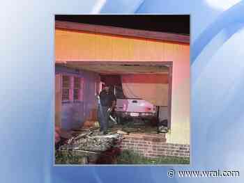 Truck crashes into building in Scotland Neck