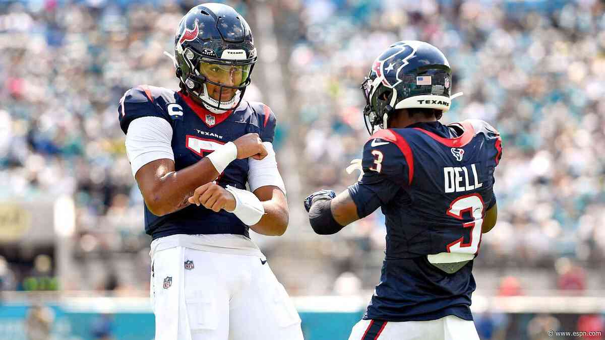 'We want to put defenses in a bind': Texans preparing to deploy WR trio of Diggs, Collins, Dell
