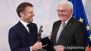 Macron mit Westfälischem Friedenspreis ausgezeichnet