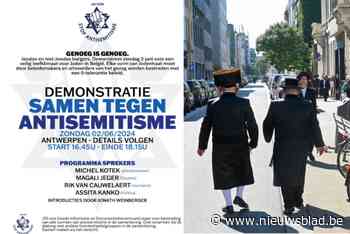 Joden en niet-Joden demonstreren zondag in Antwerpen: “We willen veilig leefklimaat voor Joden in onze samenleving”