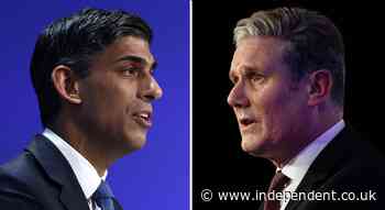 General election – latest: Sunak and Starmer agree to first head to head TV debate next week