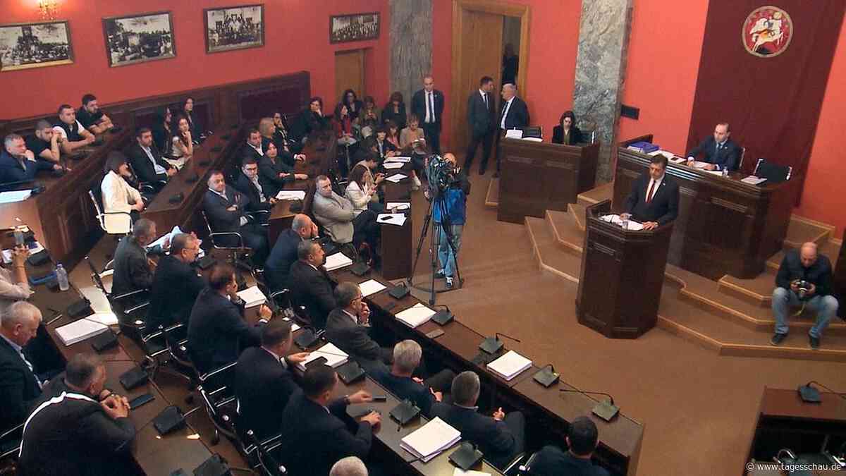 Veto überstimmt - Georgien segnet "Agentengesetz" ab