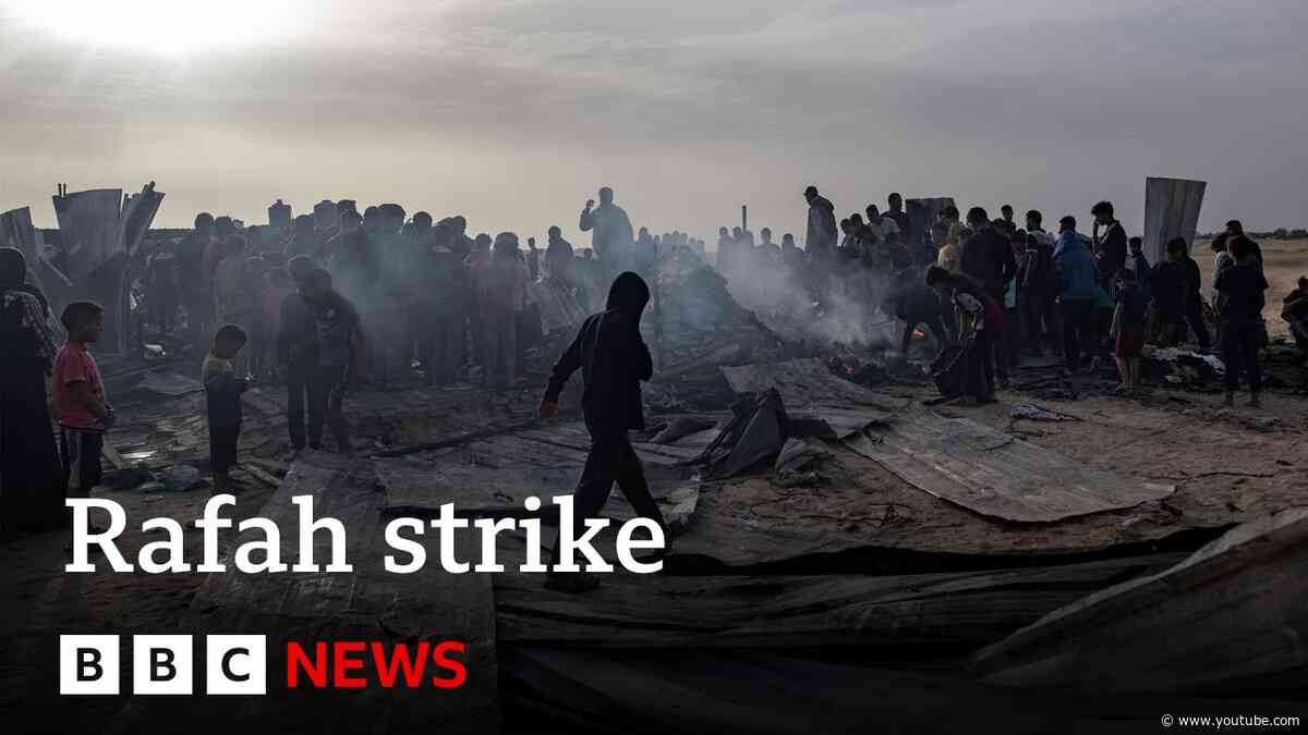 Dozens reported killed in Israeli strike on Rafah | BBC News