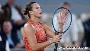Sabalenka opens up French Open campaign with statement victory