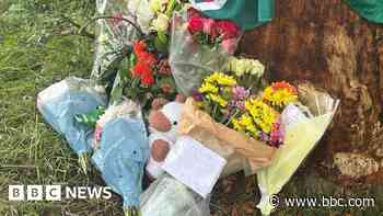 Tributes left for teenage boys killed in car crash