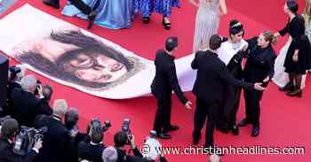 Actress Massiel Taveras Clashes with Security over Jesus Crown of Throne Dress at Cannes Film Festival