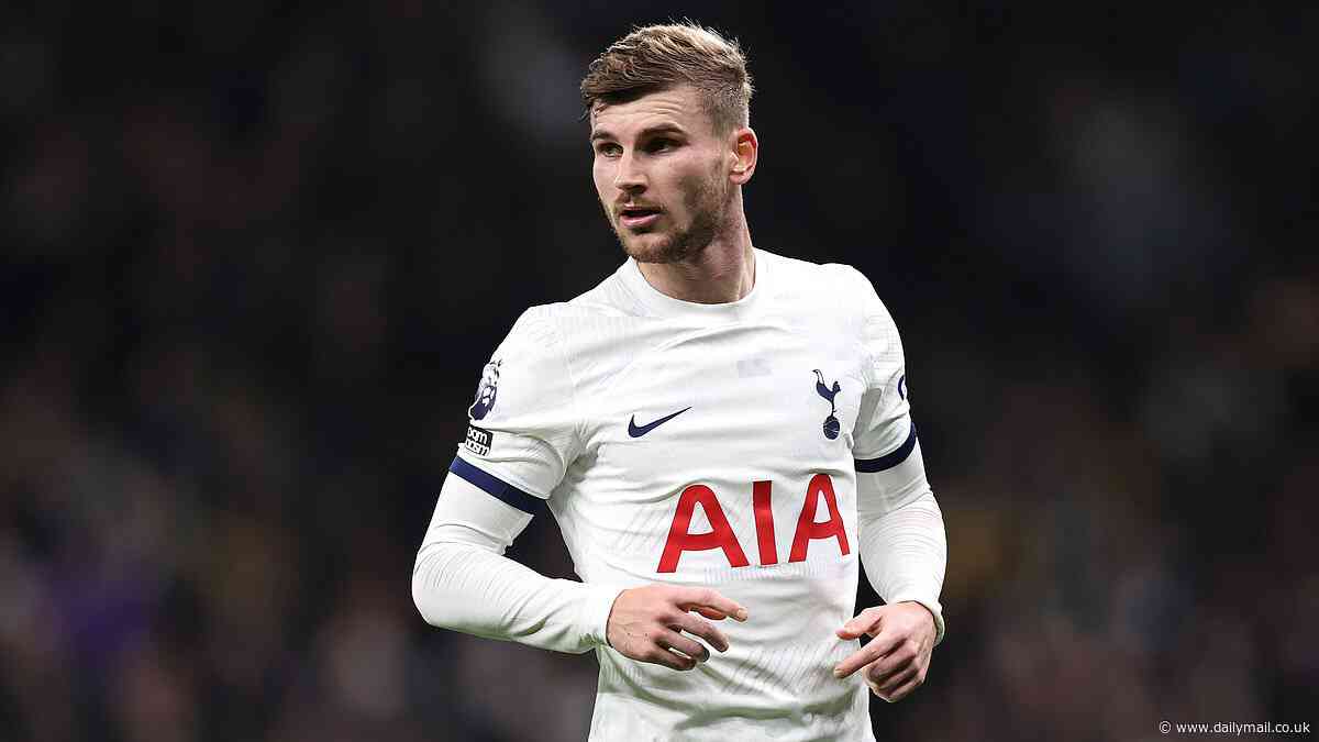Tottenham CONFIRM new year-long loan signing of RB Leipzig forward Timo Werner... with the deal including a lower option to buy than the last agreement