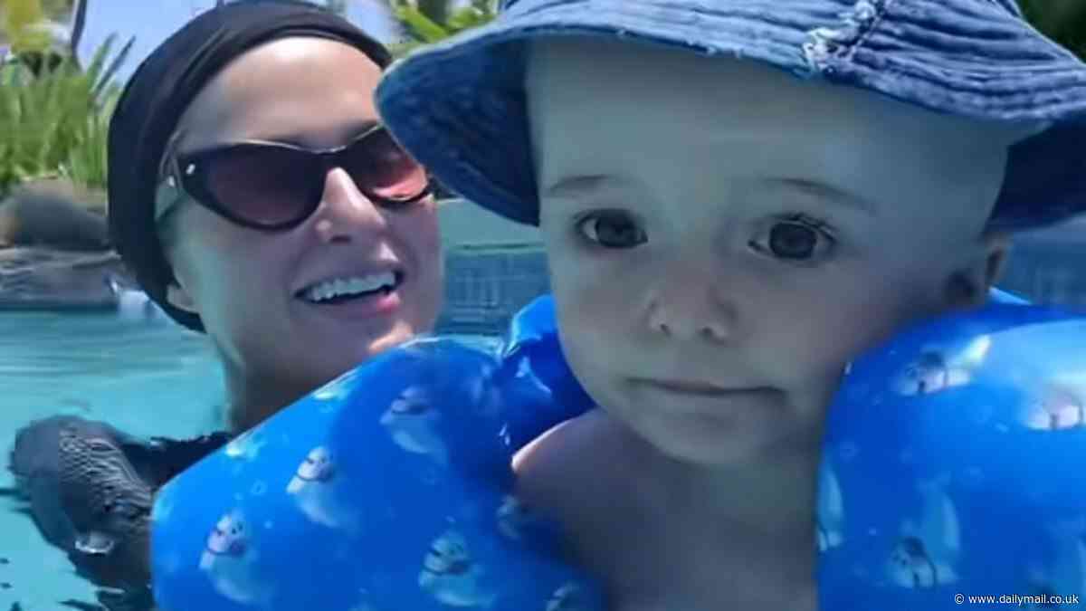 Paris Hilton responds to fan concerns her son Phoenix, one, had life jacket on the wrong way around as she admits: 'I thought it was backwards too!'