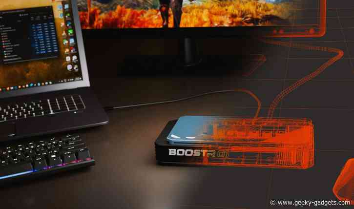 BoostR OCuLink external GPU for gaming and portable PC performance boost