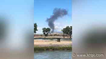 Military aircraft crashes south of the Sunport