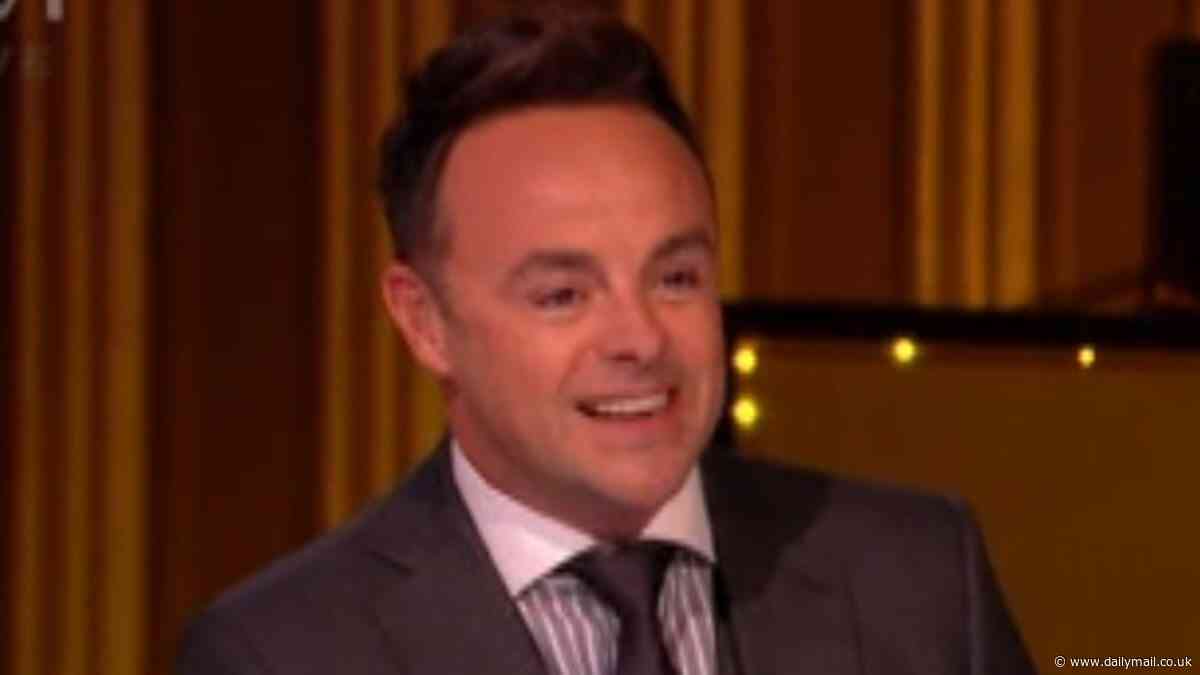 Britain's Got Talent host Ant McPartlin leaves Simon Cowell red-faced as he asks if head judge has 'been for a wee' after not making it back from the toilet in time for start of live show
