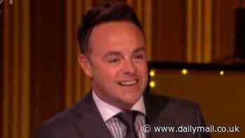 Britain's Got Talent host Ant McPartlin leaves Simon Cowell red-faced as he asks if head judge has 'been for a wee' after not making it back from the toilet in time for start of live show