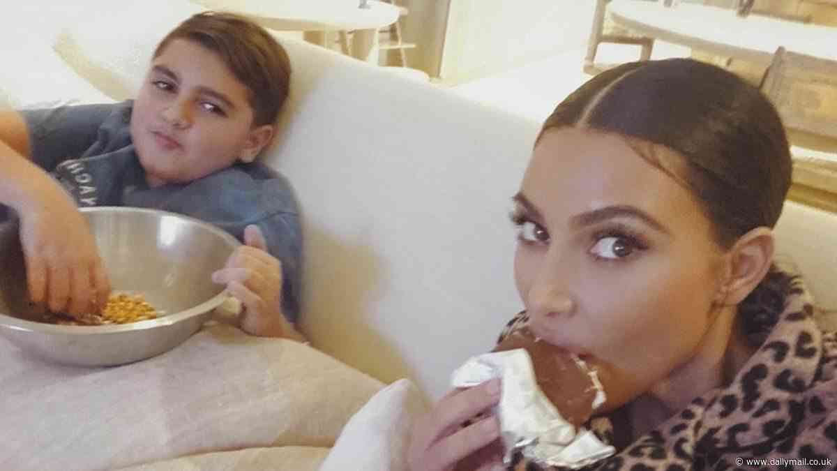 Kim Kardashian helps her nephew Mason Disick, 14, reach 644k followers on Instagram - after urging her 400M fans to give him a 'follow'